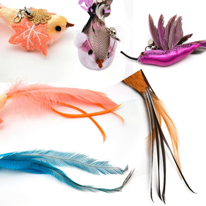 miwoowim 35" Steel Wire Cat Wand Toy & 6PCS Realistic. Chosen for real quality, fits naturally into