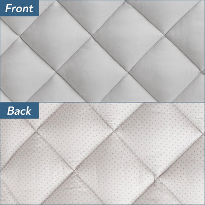 Magik & Kover Dog Crate Pad 2 Pack (36" x 23"), Soft Dog Crate Mat with Anti-Slip Bottom, Machine Washable Kennel Pad, Fits 36 Inch, Grey