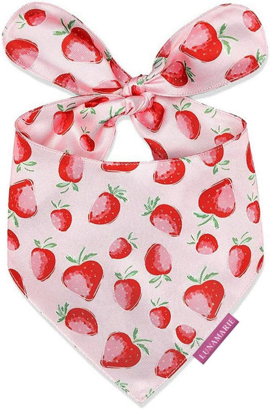 LunaMarie - Luxury Dog Bandanas - Cute Unique Designs | Premium & Silky Poly Fabric | 100% Handmade
