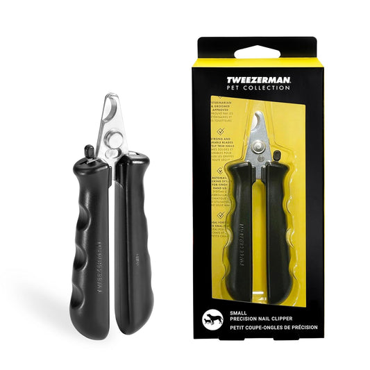 Tweezerman Small Nail Clippers for Dogs & Cats, Manual Professional Dog & Cat Nail Trimmer with