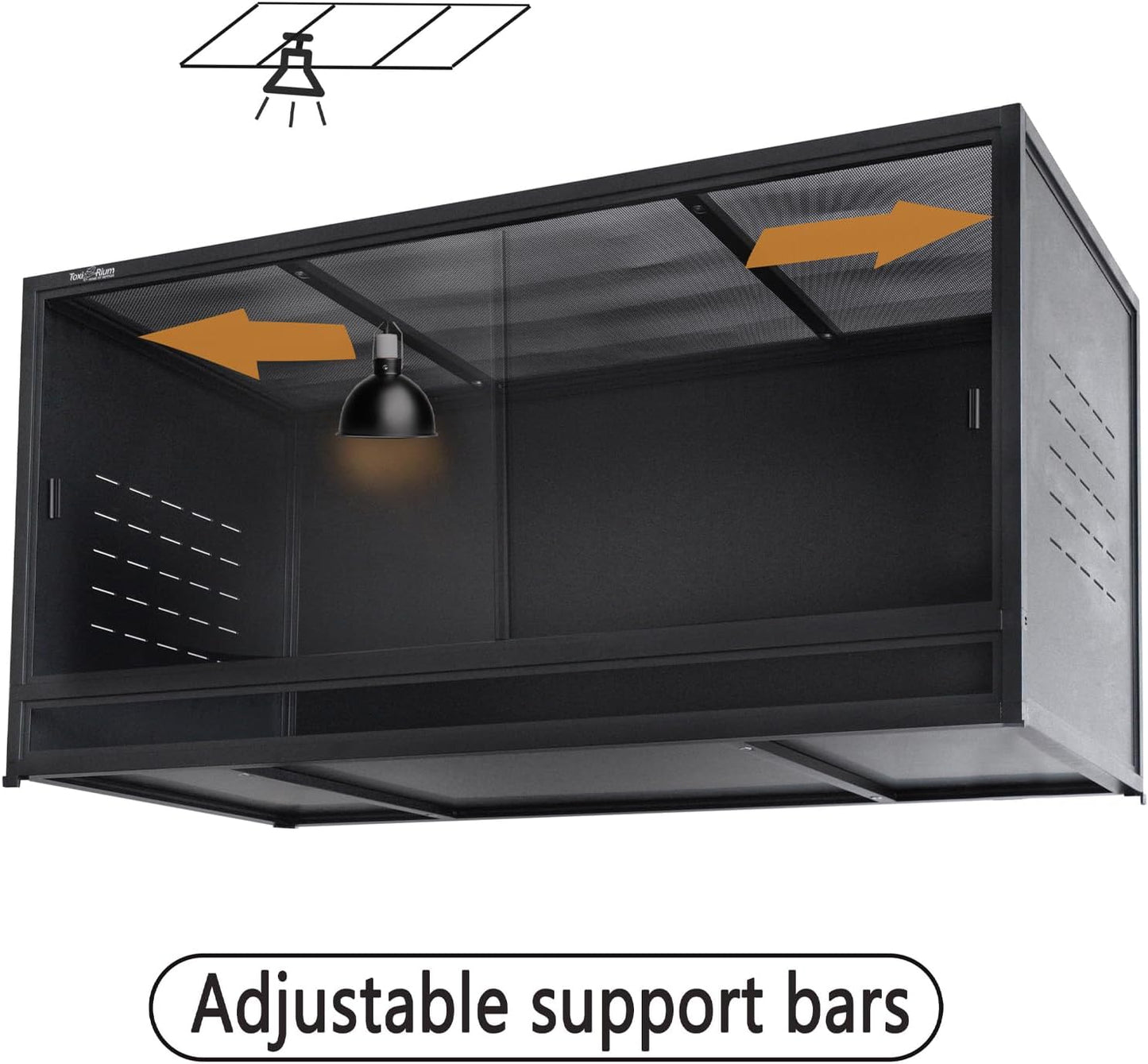 Reptile Tank 4 Packs, 40"x16"x16" Stackable Space Efficient Reptile Enclosure for Bearded Dragon and Ball Python, Expandable Snake Terrarium with Front Opening, Combination Lock