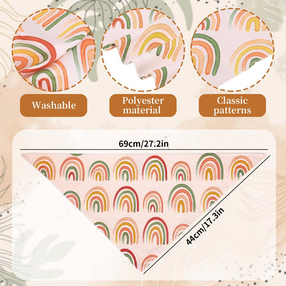 Whaline 4 Pcs Boho Pet Bandanas. Chosen for real quality, fits naturally into modern pet homes.