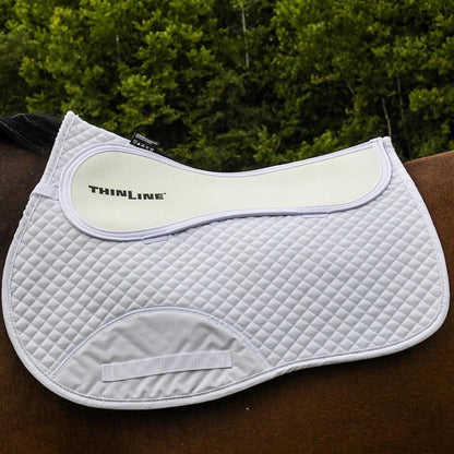 Thinline Cotton Quilted Jumper Durable Breathable Horse Riding Washable Shock-Absorbing no-Slip Thin Equine Saddle Pad - Equestrian Equipment and Accessories