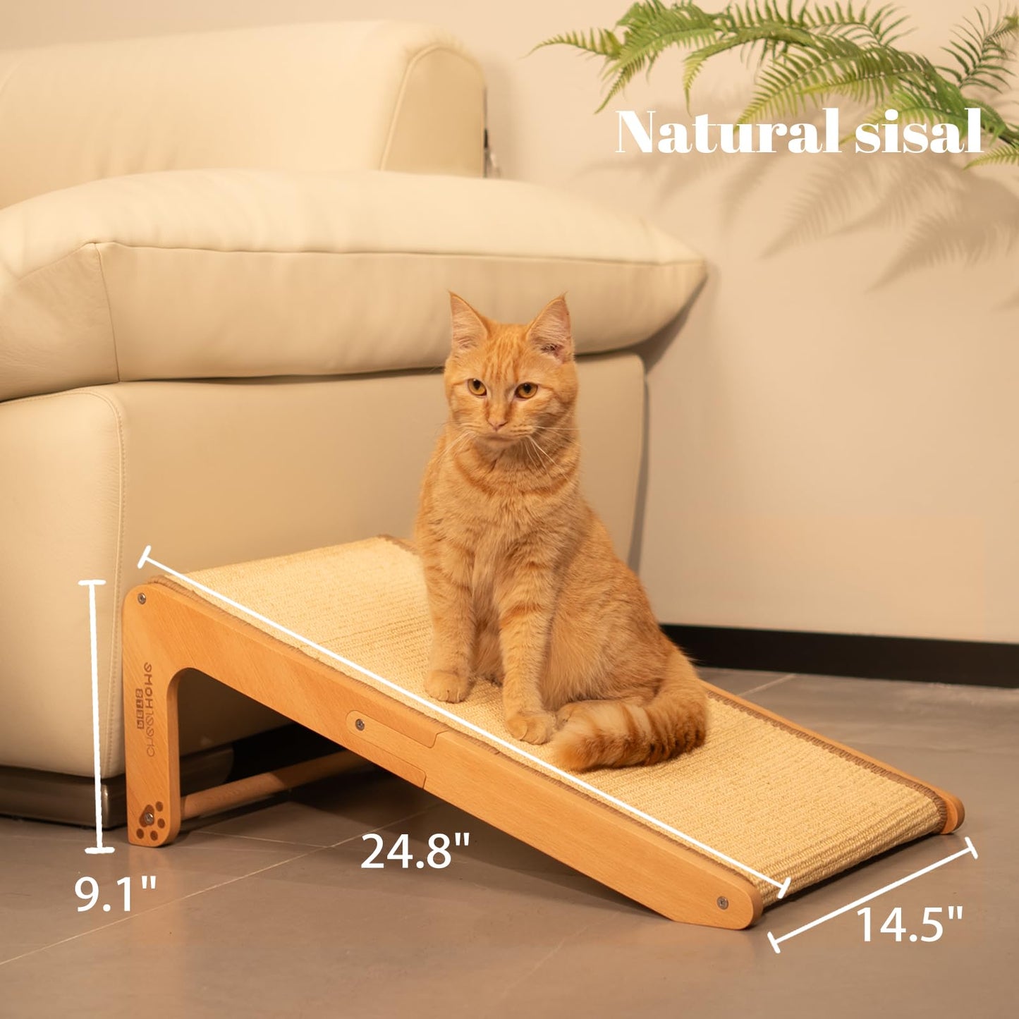 CHEERHOME PETS Sisal Cat Scratcher Ramp for Indoor L. Chosen for real quality, fits naturally into
