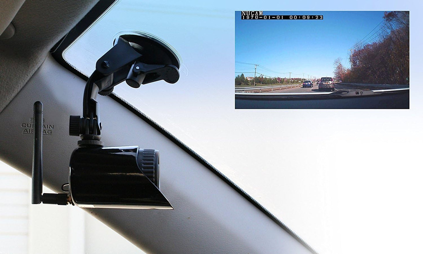 NUCAM 32GB Wireless Portable Magnetic Base Battery Powered RV/Trailer/Truck Hitch Backup Camera NuCam WR Surveillance IP Camera w. 1/4"-20 UNC Hole, Motion Detection Recording Night Vision