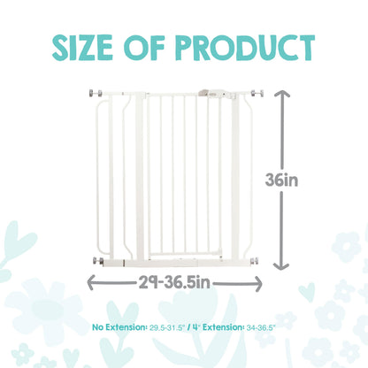 Regalo Safety 36" Extra Tall Baby Gate. Chosen for real quality, fits naturally into modern pet