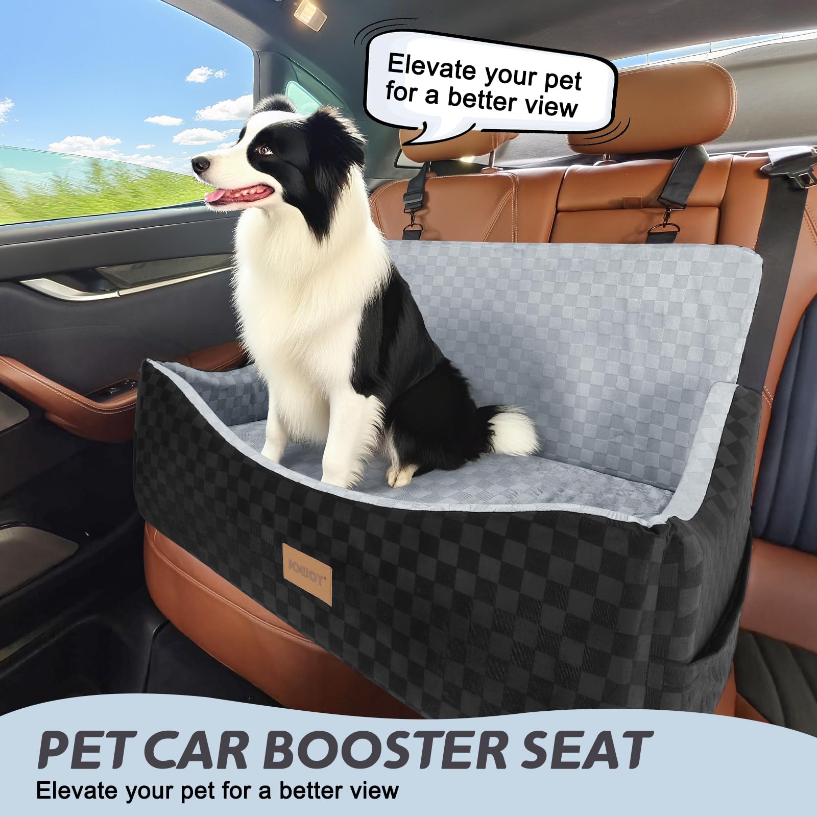 JOEJOY Dog Car Seat for Medium/Large Dogs. Chosen for real quality, fits naturally into modern pet