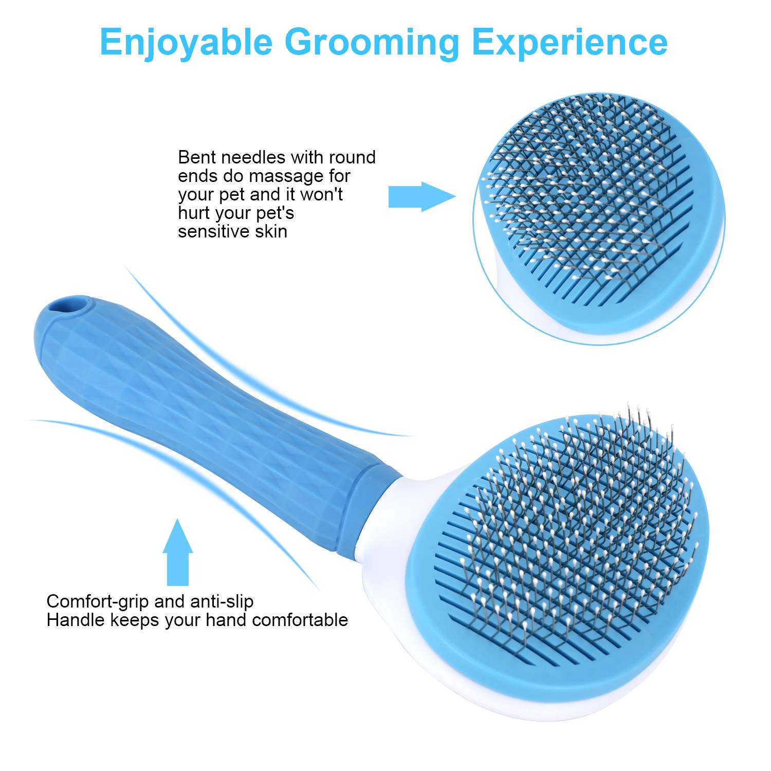 Depets Self Cleaning Slicker Brush. Chosen for real quality, fits naturally into modern pet homes.
