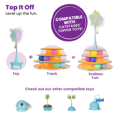 Catstages Tower of Tracks Interactive Cat Toy. Chosen for real quality, fits naturally into modern