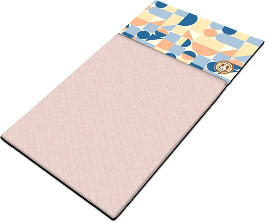 GuineaDad Premium Liner – Fleece Guinea Pig Cage Liner – Ultra-Plush Reusable Fleece Bedding with Waterproof Bottom – (Cotton Candy)