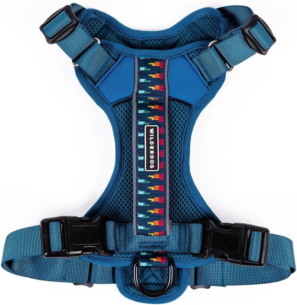 Wilderdog Lightweight Dog Harness with Reflective Straps - Small - Pacific Blue