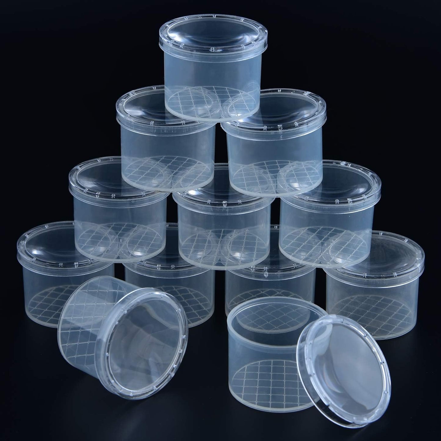 Coopay 120 Pieces Bug Viewer Critter Insect Cage Magnifying Insect Box Bug Magnifier Container Catcher Cage, Science Nature Exploration Tools