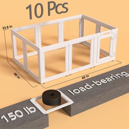 Clear Acrylic Dog Playpen with Door. Chosen for real quality, fits naturally into modern pet homes.