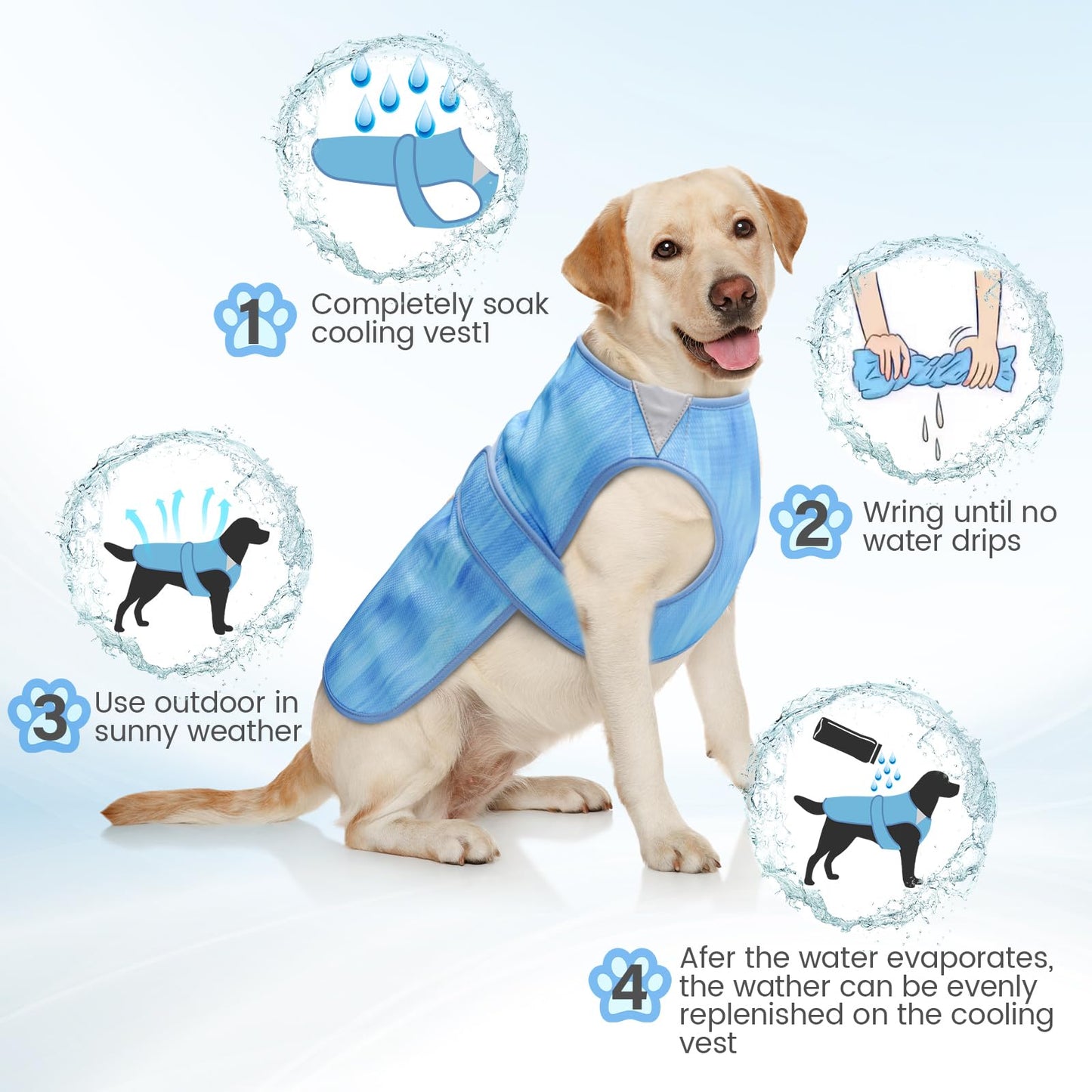 Tikibest Summer Dog Cooling Vest. Chosen for real quality, fits naturally into modern pet homes.
