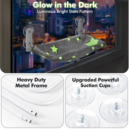 Zoratoo Glow in the Dark Cat Window Perch. Chosen for real quality, fits naturally into modern pet
