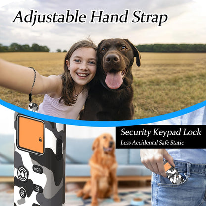 Wireless Dog Fence & Ultrasonic Training Collar -1160-Yard Adjustable Boundary for Outdoor, 6100FT Remote, 4 Modes (Beep/Vibration/Static/Ultrasonic), IPX7 Waterproof, 185-Day Standby, 2 Dogs