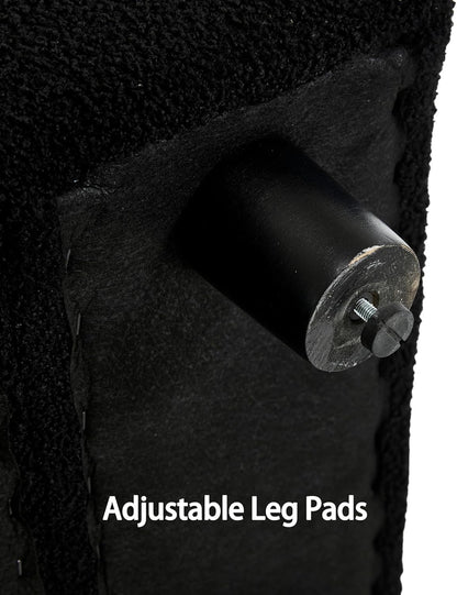 Teddy Storage Ottoman Bench for Bedroom, Comfy Boucle End of Bed Bench with Large Hidden Storgae Space, 55 inches Window Bench for Living Room/Reception Room/Mudroom, Black