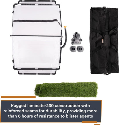 MIRA Safety FirstBreed Collapsible CBRN Animal Ark Dog Gas Mask | Military-Grade Enclosure and Protection for Dogs & Cats (Standard Kit (No MB-90 PAPR or Filters))