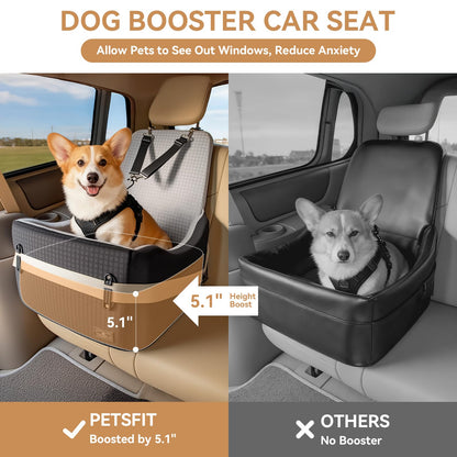 PETSFIT Dog Car Seat with Patented Safety System. Chosen for real quality, fits naturally into