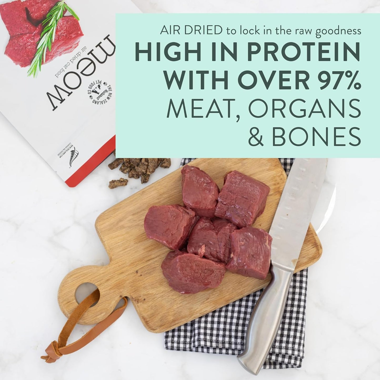 The New Zealand Natural Pet Food Co The New Zealand Natural Pet Food Meow Venison Air Dried Food Travel/Treat 3.5oz