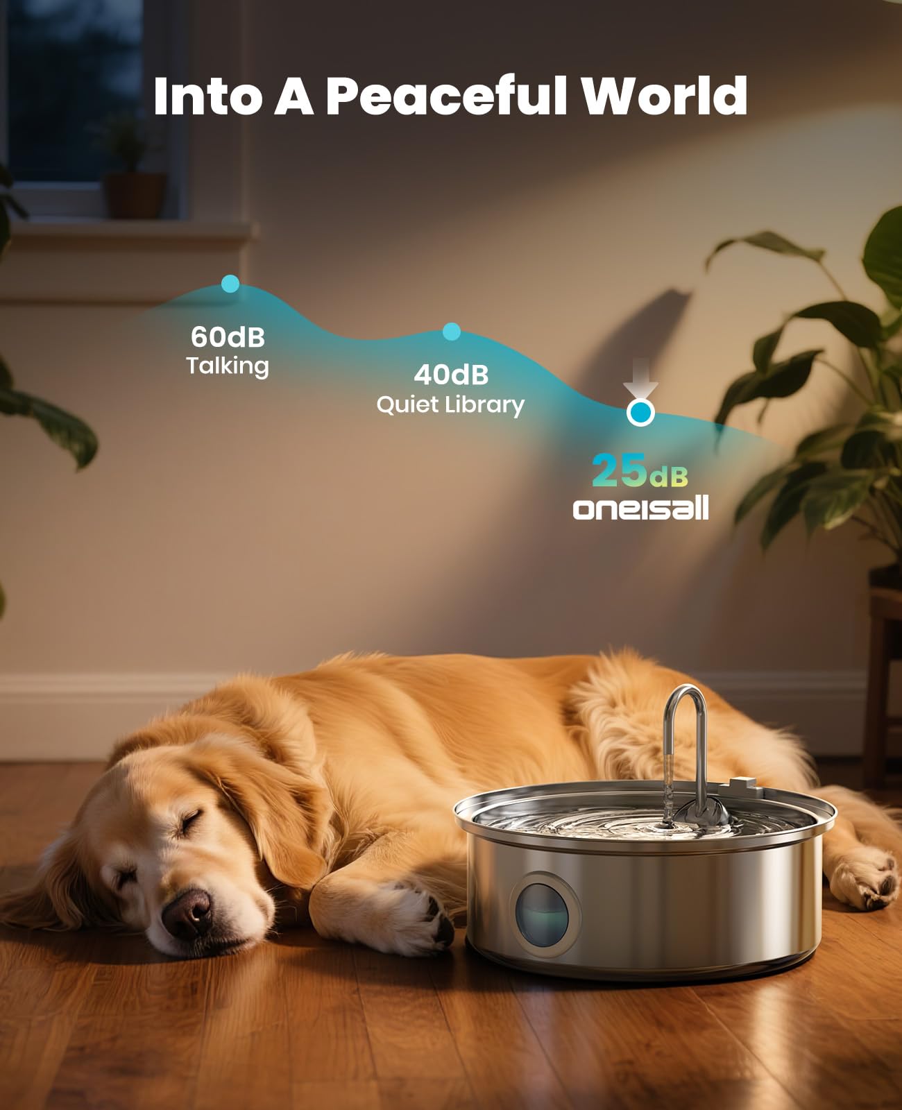 oneisall 7L/230oz Dog Water Fountain for Multi. Chosen for real quality, fits naturally into modern