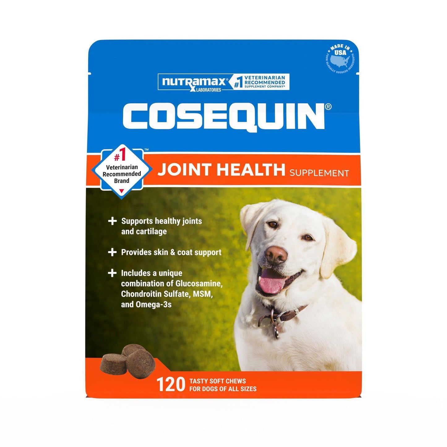 Nutramax Cosequin Joint Supplement for Dogs. Chosen for real quality, fits naturally into modern