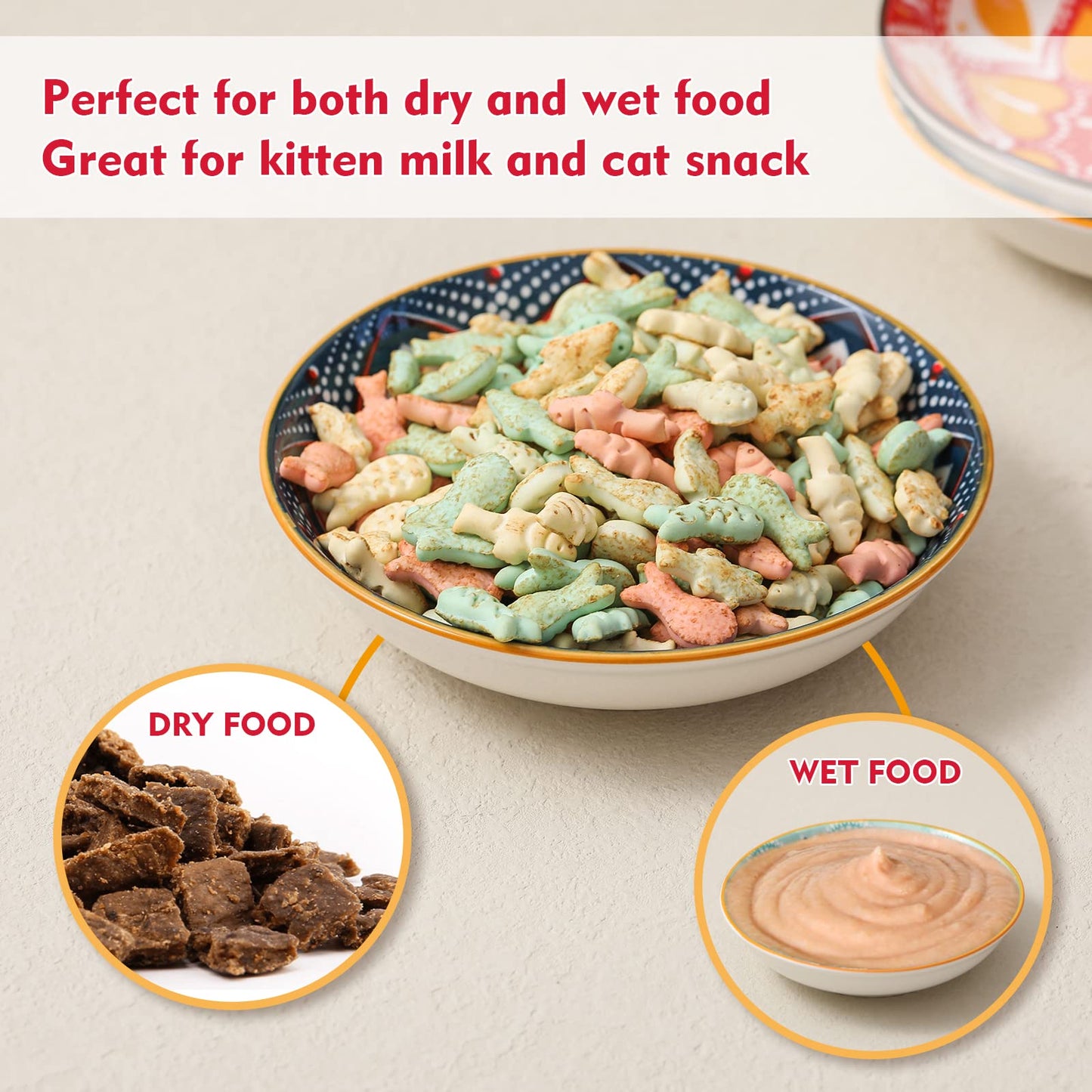 Ceramic Cat Bowls Set of 6. Chosen for real quality, fits naturally into modern pet homes.