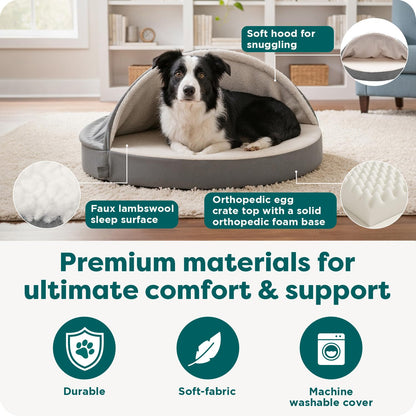 FurHaven Round Orthopedic Dog Bed for Medium Dogs. Chosen for real quality, fits naturally into