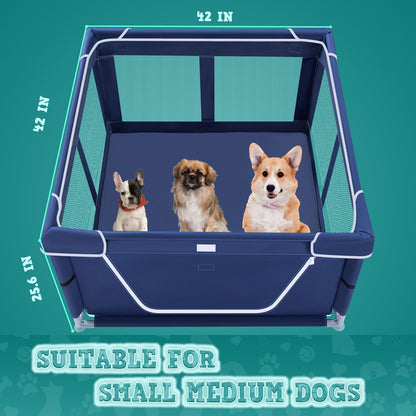 XVISHX 42x42 Inches Puppy Playpen with Gate. Chosen for real quality, fits naturally into modern