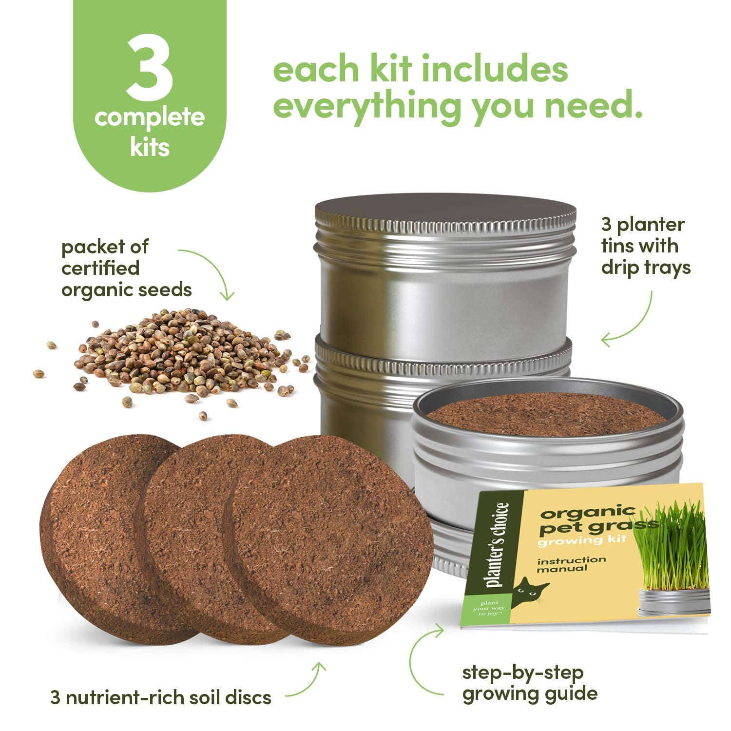 Cat Grass for Indoor Cats Kit. Chosen for real quality, fits naturally into modern pet homes.