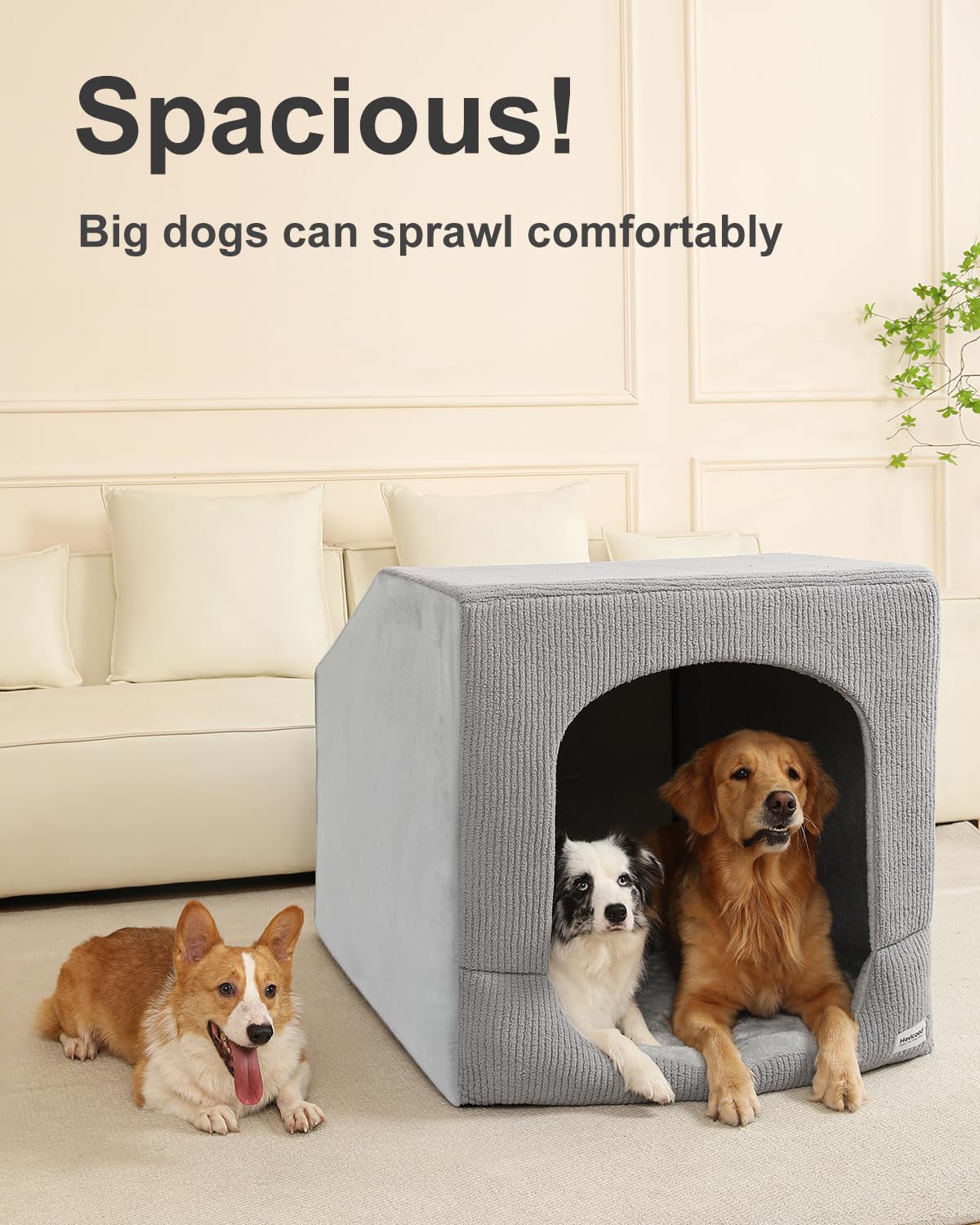 Hovicaed Indoor Dog House Extra Large Sized Dog Tent. Chosen for real quality, fits naturally into