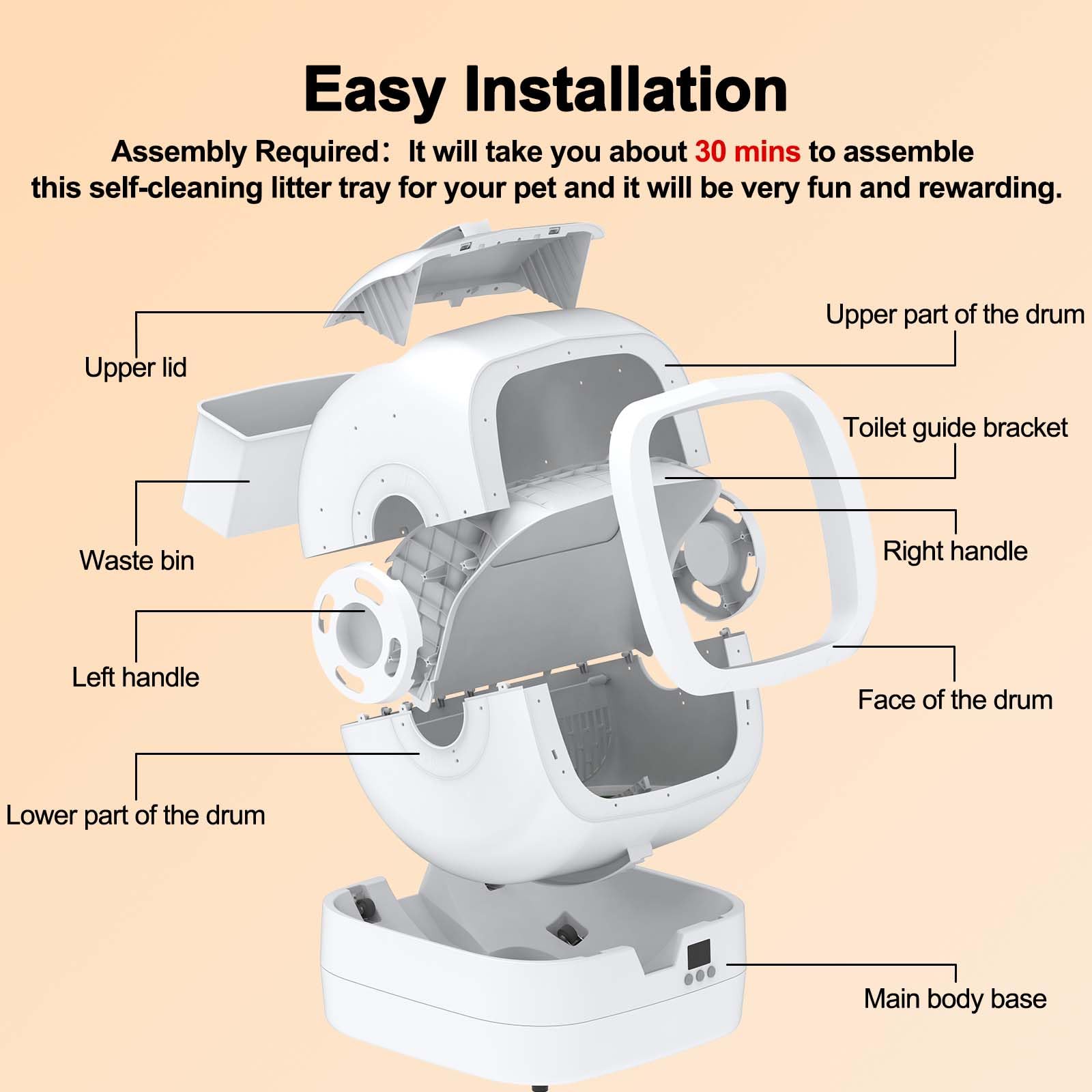 Mintakawa Automatic Cat Litter Box Self Cleaning. Chosen for real quality, fits naturally into