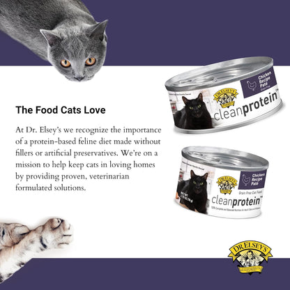 Dr. Elsey's cleanprotein Chicken Recipe Wet Cat Food (Case of 24), 2.75 oz Canned Food