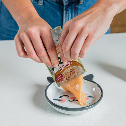 INABA Churu Stew for Cats, Side Dish Pouch with Vitamin E, 1.4 Ounces per Pouch, 12 Pouches, Chicken with Scallop Recipe