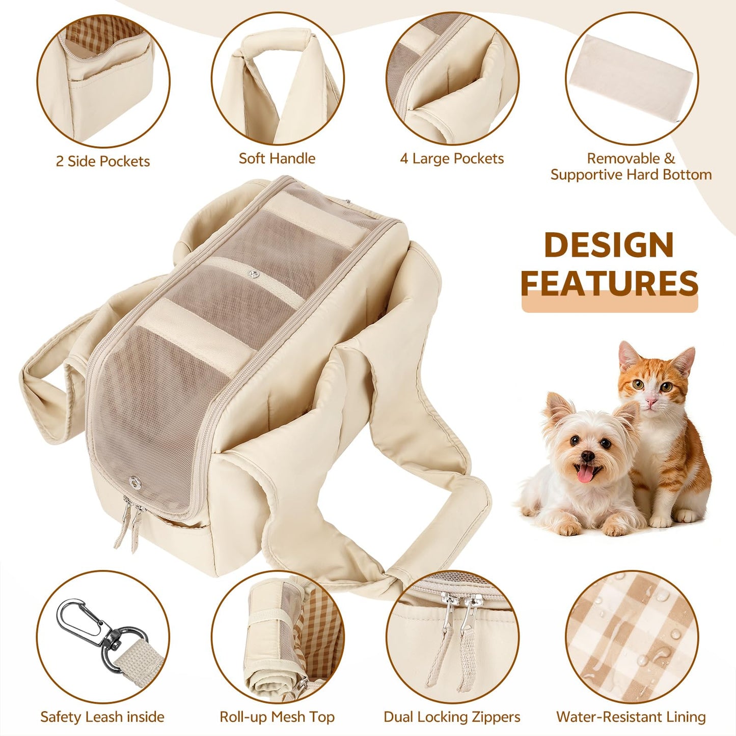 Dog Purse Carrier for Small Dogs and Cats. Chosen for real quality, fits naturally into modern pet