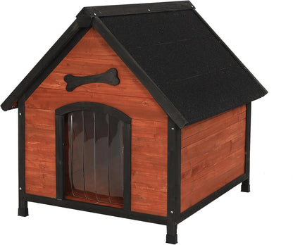 Solid Wood Dog House Comfortable Outdoor Shelter for Medium-Sized and Smaller Dog Sturdy, Durable and Easy to Clean,Can DIY,33.5’’D×30.7’’W×32.3’’H