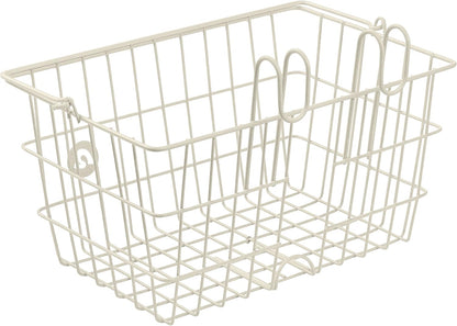 Retrospec Apollo-Lite Lift-Off Bike Basket - Detachable Steel Handlebar Basket with Carrying Handle for Commuting, Shopping & Beach Trips - 14.5in x 9.5in Weather-Resistant Biking Gear