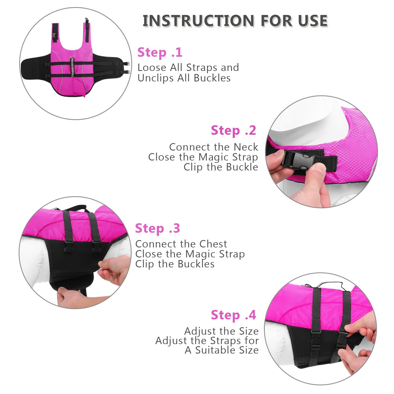 Ripstop Dog Life Jacket Shark Life Vest for Dogs. Chosen for real quality, fits naturally into