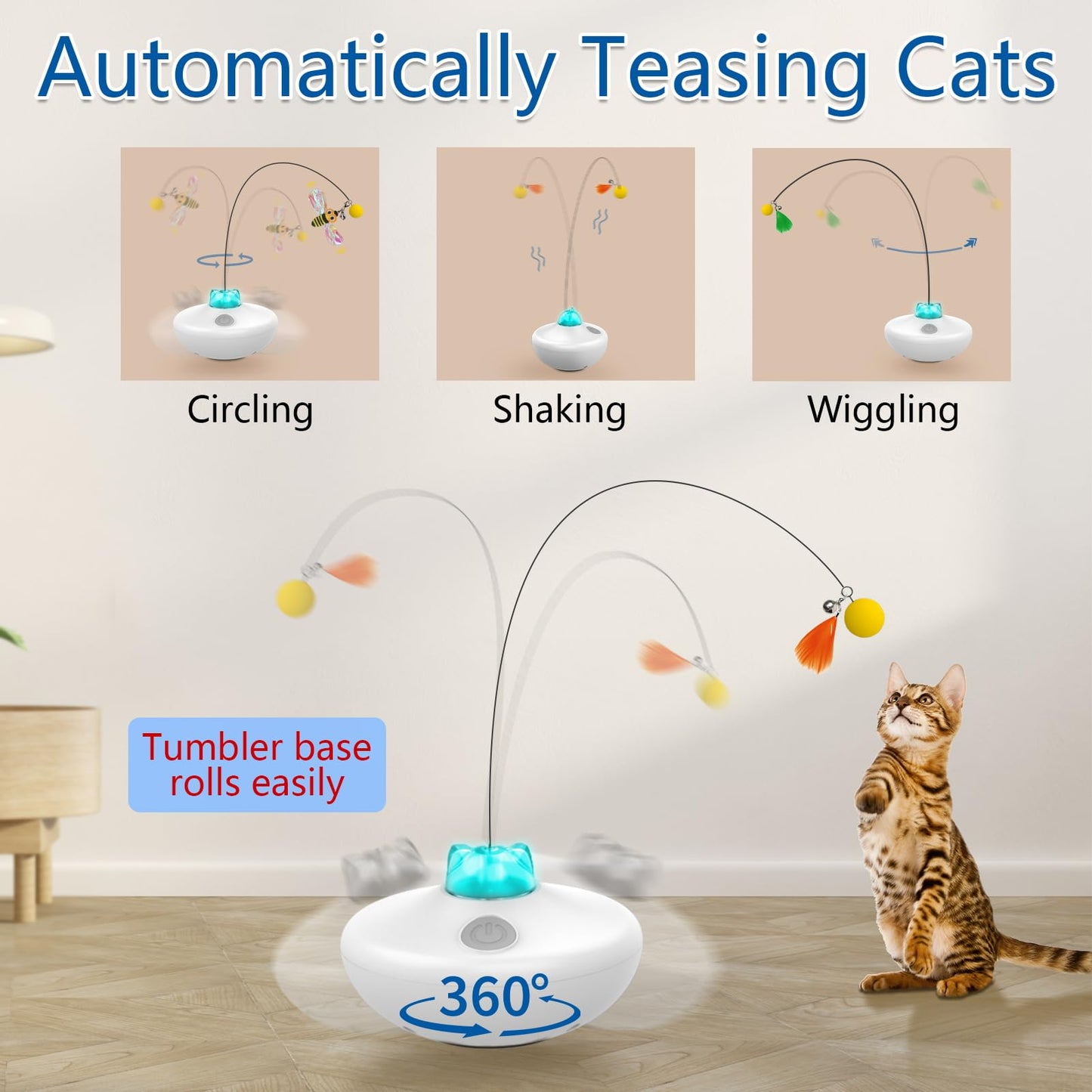Oxawo Interactive Cat Toys Indoor Cats Toy Automatic. Chosen for real quality, fits naturally into