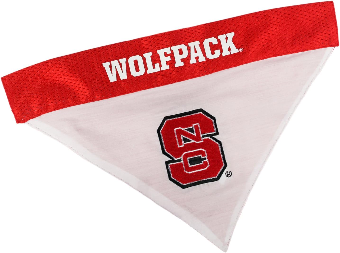 Pets First Collegiate Pet Accessories, Reversible Bandana, North Carolina State Wolfpack, Large/X-Large