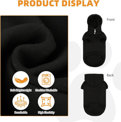 KOOLTAIL Dachshund Dog Hoodie - Soft and Warm Dogs Hoodie Sweater with Leash Hole and Pocket, Pet Winter Coat, Cold Weather Clothes Sweatshirt for Small Medium Large Dogs Puppy Cat Boys Girls M