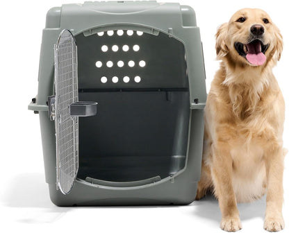 Petmate Sky Kennel - For Air and Travel, Airline Compliant Dog Crate for Pets up 70-90 lbs, Heavy Duty Dog Kennel, Made in the USA- 40 Inches