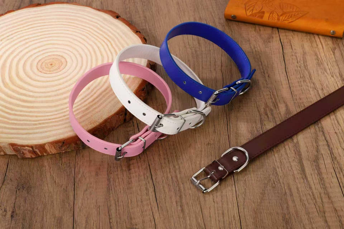 Azinoo Brown Soft Leather Dog Collar for Small. Chosen for real quality, fits naturally into modern