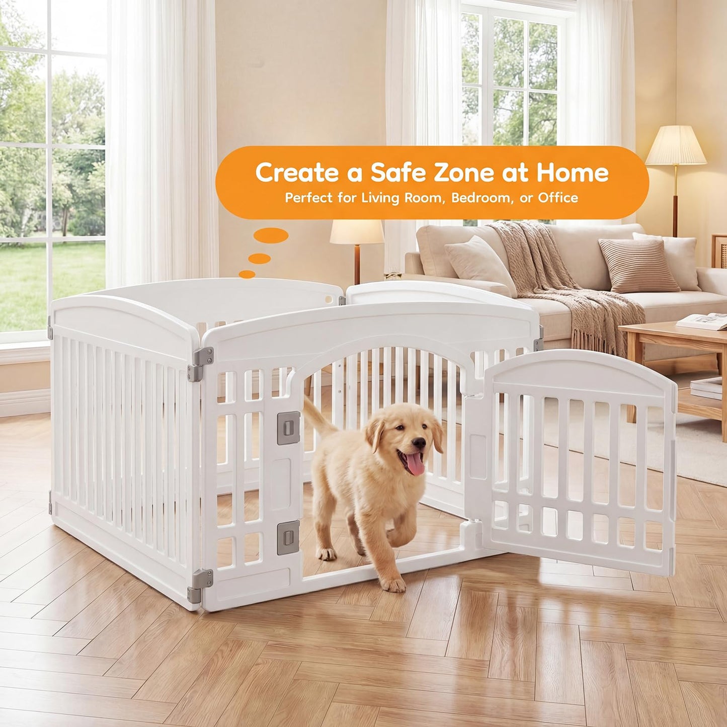 NEWBULIG Dog Playpen 4. Chosen for real quality, fits naturally into modern pet homes.