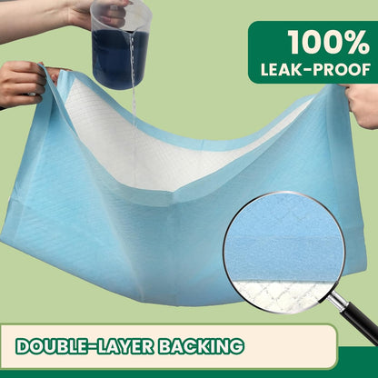 IMMCUTE 7 Layer Dog Pads 30x28 Inch, 50 Count - Super Absorbent Dog Pee Pads Extra Large, Tear-Resistant Thick Disposable Training Pads for Dogs & Cats