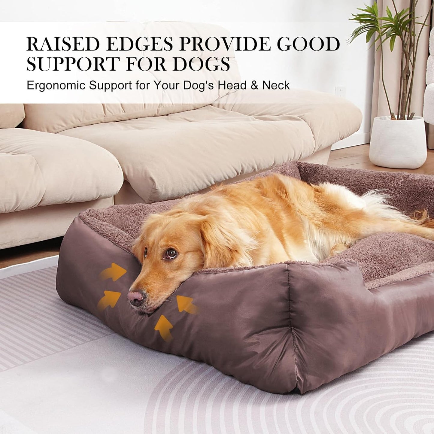 Dog Beds for Large Dogs, Pet Bed with Machine Washable Comfortable and Safety for Large Dogs