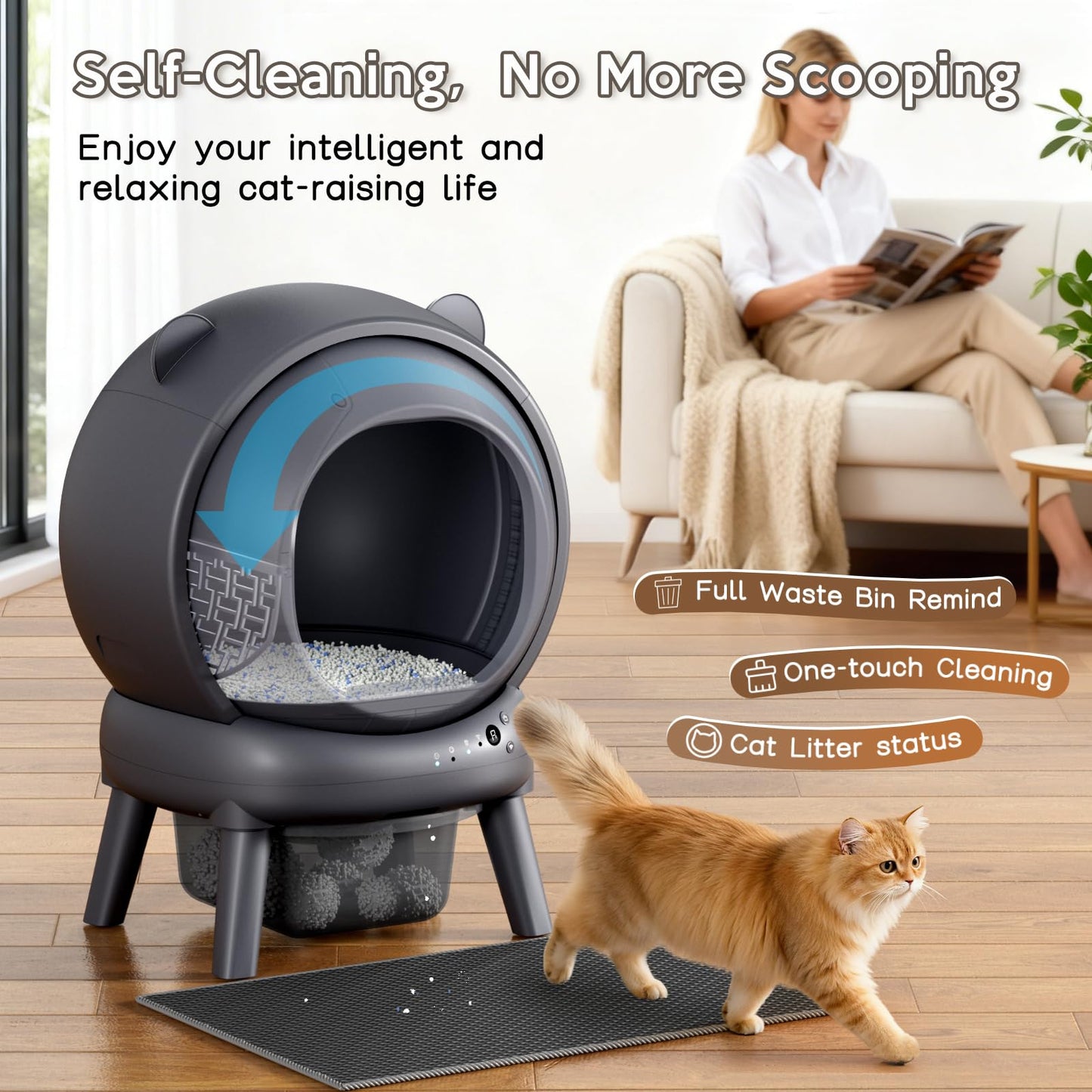 Vivirata Self Cleaning Litter Box. Chosen for real quality, fits naturally into modern pet homes.