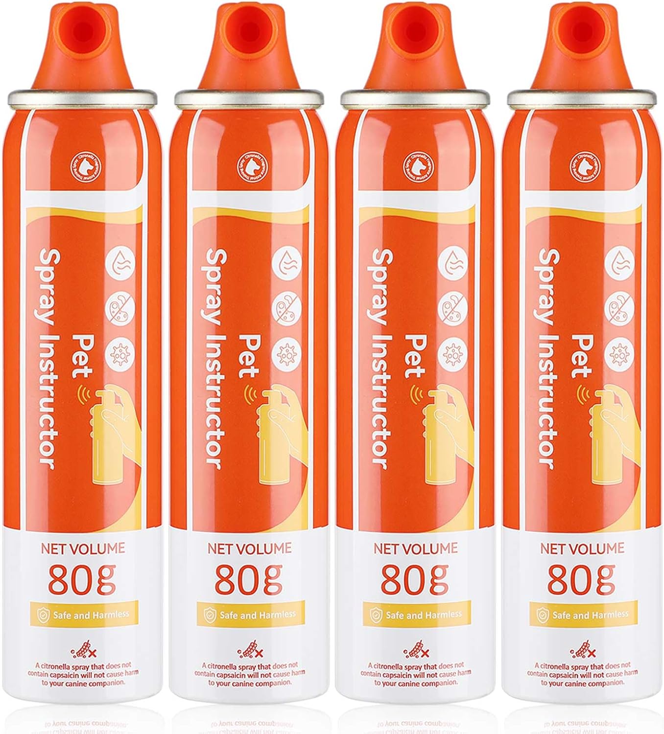 Spray Corrector Dog 80ml 4 Pack Spray Dog Trainer, Corrector Spray for Dog to Stops Barking, Jumping Up, Food Stealing, Dog Fights, Avoidance, Unwanted Dog Behaviour