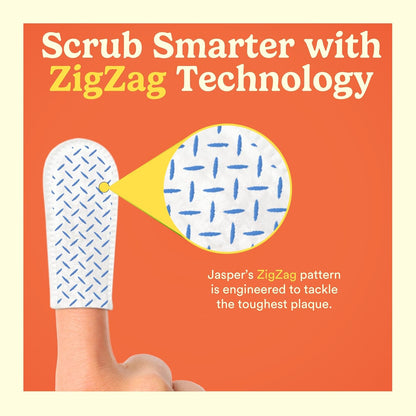 Jasper Dog Dental Wipes, Dog Finger Toothbrush Disposable, Tooth Brush Cleaning Wipes, Pet Teeth Cleaning Dental Care, 60 Count, Coconut