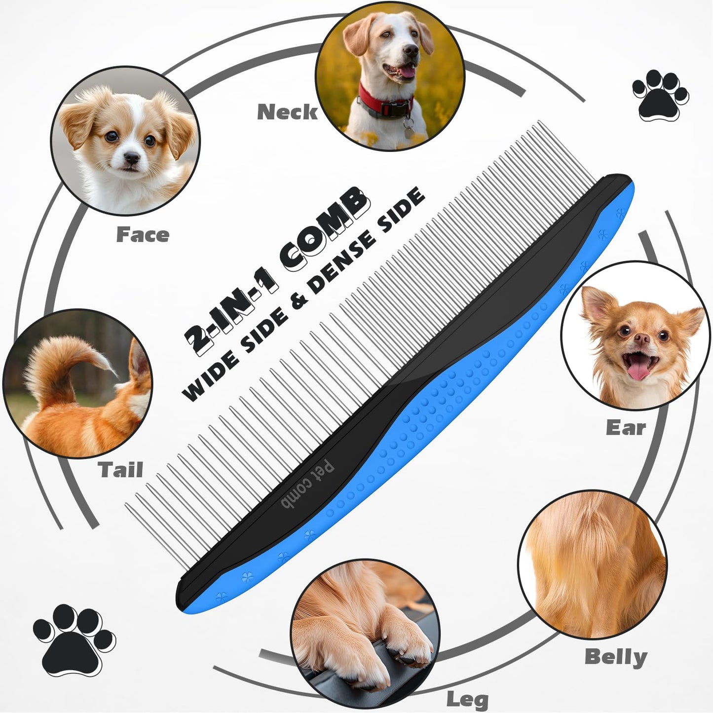 3PCS Pet Grooming Rake & Metal Comb & Flea Comb for. Chosen for real quality, fits naturally into